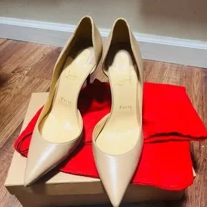 Christian Louboutin Shoes Christian Louboutin Iriza 0 Nappa Nude Size 39 12 Poshmark